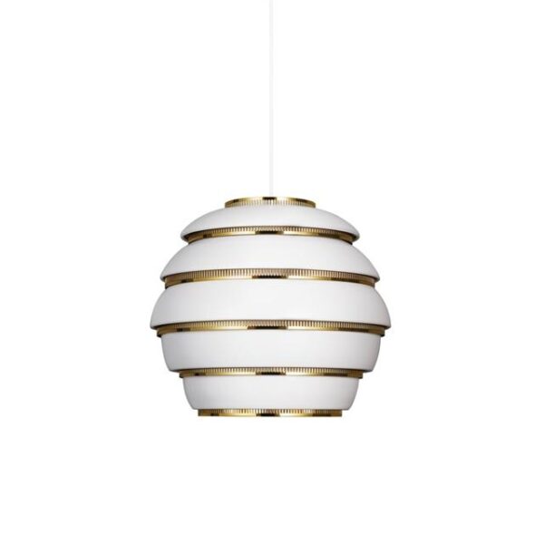 Artek Beehive A331 Pendel Hvid  Messing