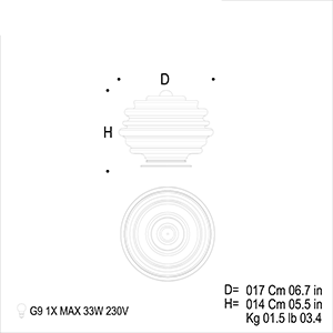 Onda Bordlampe Av Mazzega - Small ø 17 Cm