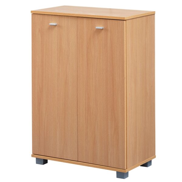 Skoskab Med Plads Til 12 Par Sko 60 X 90 X 35 Cm Farve: Natur Brun