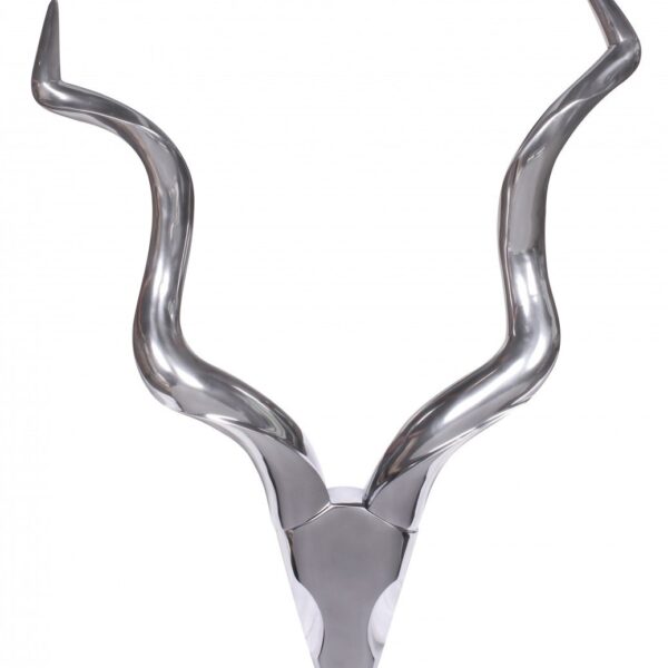 Dekoration Hjortegevir I Aluminium Sølvfarvet