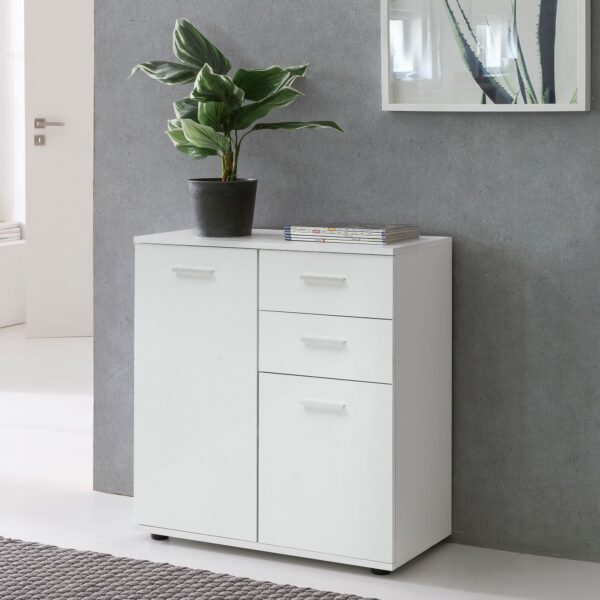 Kommode I Minimalistisk Stil Hvid