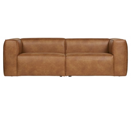 Bean 35 Personers Sofa I Læder 246 X 96 Cm - Vintage Cognac