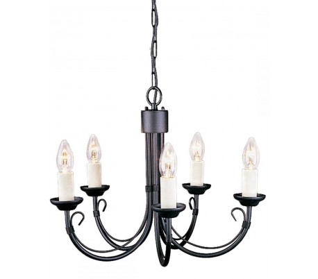 chartwell-lysekrone-o47-cm-5-x-e14-sort