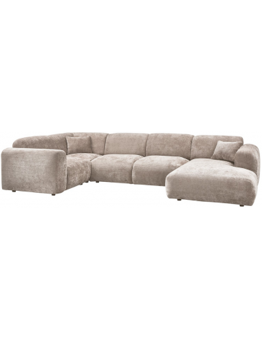 Cloud Venstrevendt U-sofa I Chenille 345 X 198 Cm - Natur