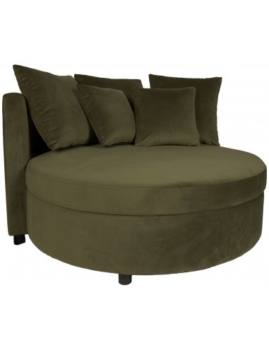 Fayen Daybed I Velour ø121 Cm - Grøn