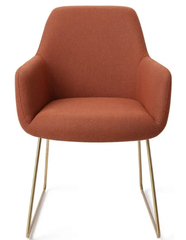 hiroo-spisebordsstol-h84-cm-polyester-guldterracotta