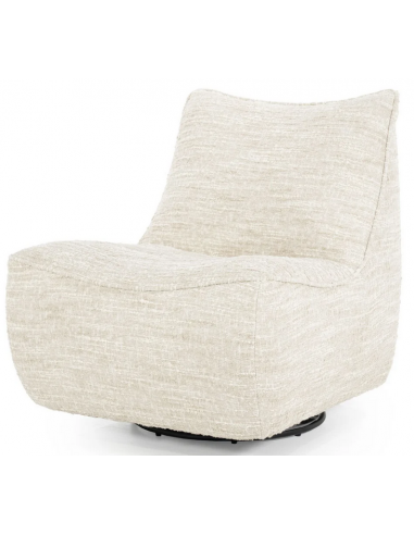 Loys Rot?rbar Lænestol I Polyester H85 Cm - Beige Meleret