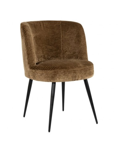 Morton Spisebordsstol I Metal Og Polyester H82 Cm - Sortoliven