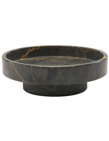 porto-rund-piedestal-i-marmor-h8-x-o25-cm-sort-marmor