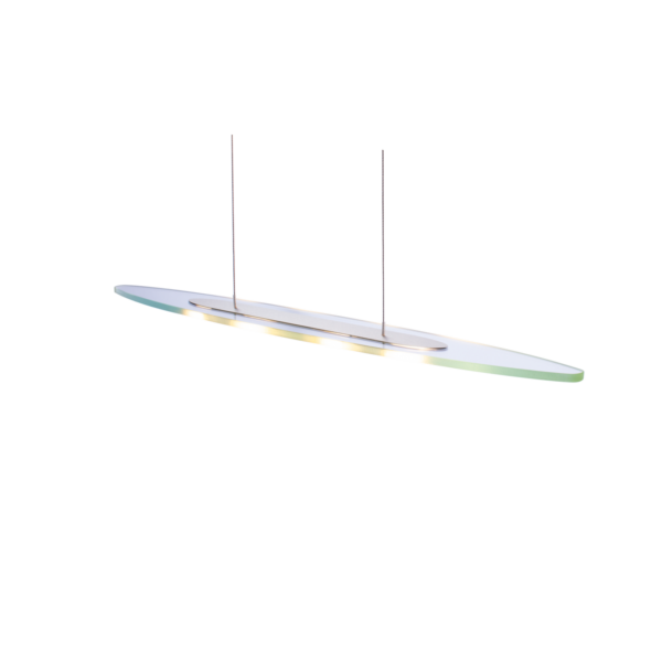 Queen Mary Pendel Gio Gestaltung - 85 Cm  Frostet Kant På Glasset  Justerbar 70-180 Cm