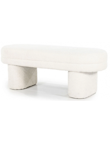 Rama Bænk I Polyester Plys 120 X 45 Cm - Beige