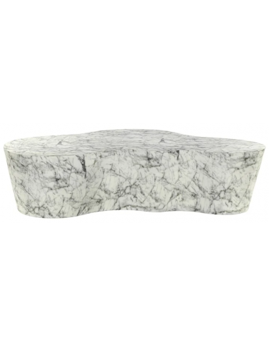 Rockyard Sofabord I Faux Marmor 127 X 122 Cm - Hvid Marmor