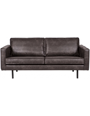Rodeo 25-personers Sofa I Læder B190 Cm - Vintage Sort