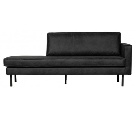Rodeo Daybed Sofa I Læder B203 Cm - Vintage Sort
