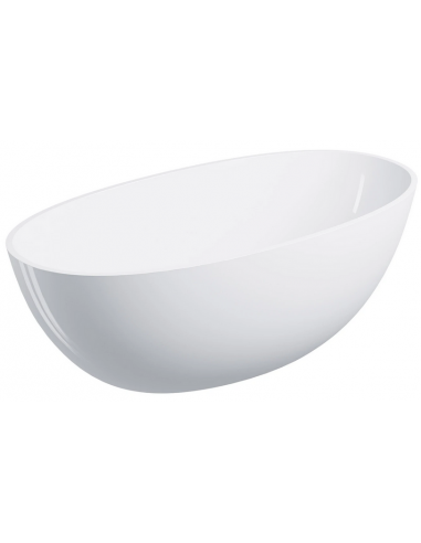 Shell M Fritstående Badekar I Solid Composite 148 X 75 Cm - Blank Hvid
