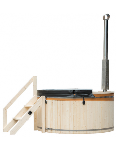 Skandi L Vildmarksbad Med Indvendig Ovn I Gran  Pvc ø210 Cm