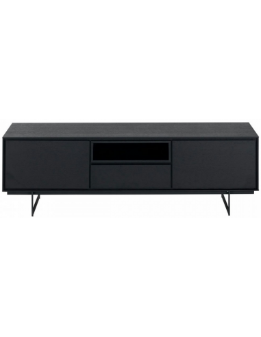 Toyo Tv Bord I Stål Mdf Og Egetræsfin?r B160 Cm - Sort