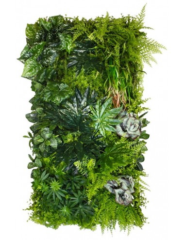 Tropical Plantevæg Med Kunstige Planter 100 X 50 Cm