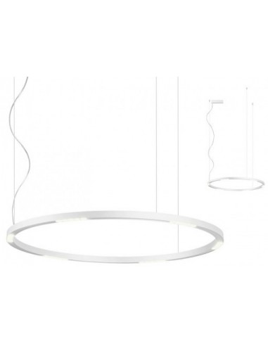 Union Pendellampe I Aluminium ø90 Cm 50w Smd Led - Mat Hvid