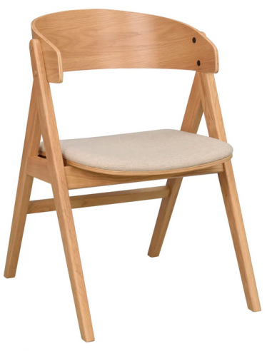 Waterton 2 X Spisebordsstole I Egetræ Fin?r Og Polypropylene H80 Cm - Egbeige