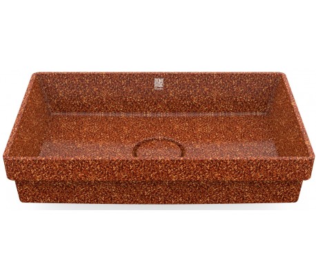 Woodio Nedfældet Håndvask 60 X 40 Cm Eco - Lerbrun