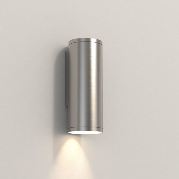 Ava 200 Væglampe Fra Astro Lighting - Børstet Rustfrit Stål