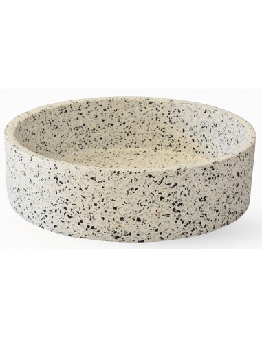 Eos Bordmonteret Rund Håndvask I Terrazzo ø382 Cm - Hvid Terrazzo